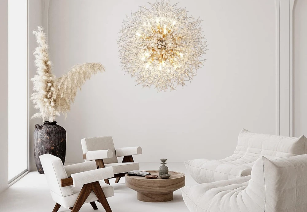 abstract globe chandelier